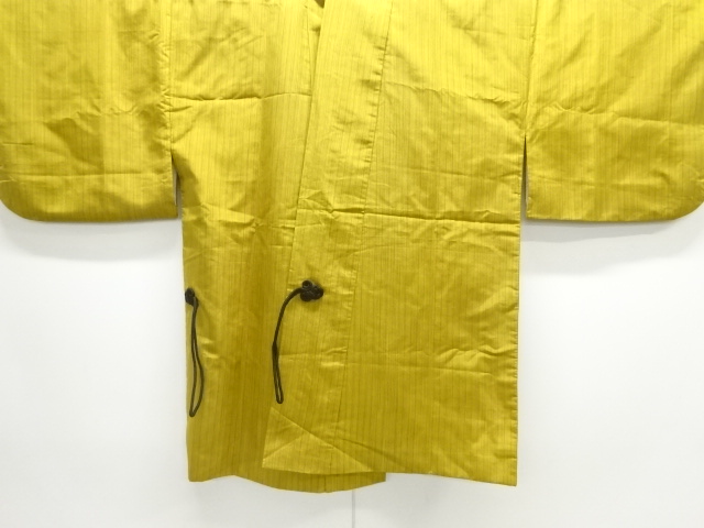 アンティーク　縞織り出し米沢紬道中着